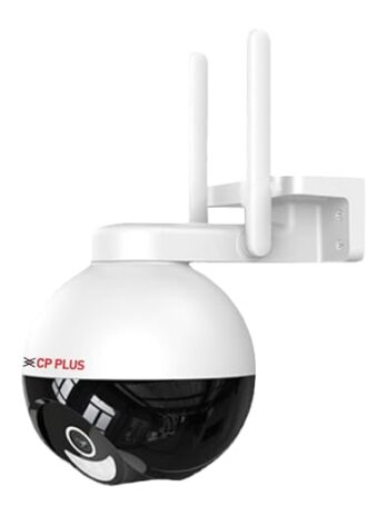 CP PLUS 4MP Wi-fi Full Color Outdoor Smart Security Camera | 360˚ with Pan & Tilt | Two Way Talk | Human Detection | Night Vision | Supports SD Card (Up to 128 GB) | Alexa & OK Google – CP-Z43A