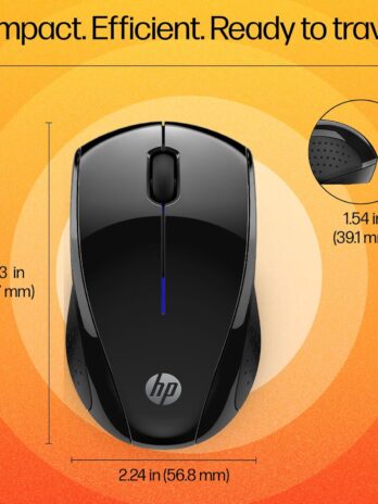 HP 220 Silent Wireless Mouse, 2.4 GHz Dongle, 15 Month Life Battery, Compatible with Windows, Mac, Chromebook/PC/Laptop (391R4AA), Black Visit the HP Store