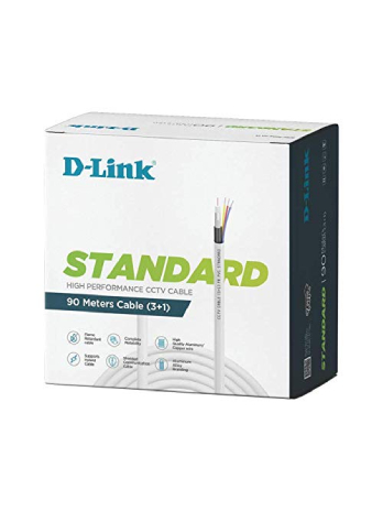 D-Link Cctv Standard 90Mtr Cable For Camera (3+1, Standard)